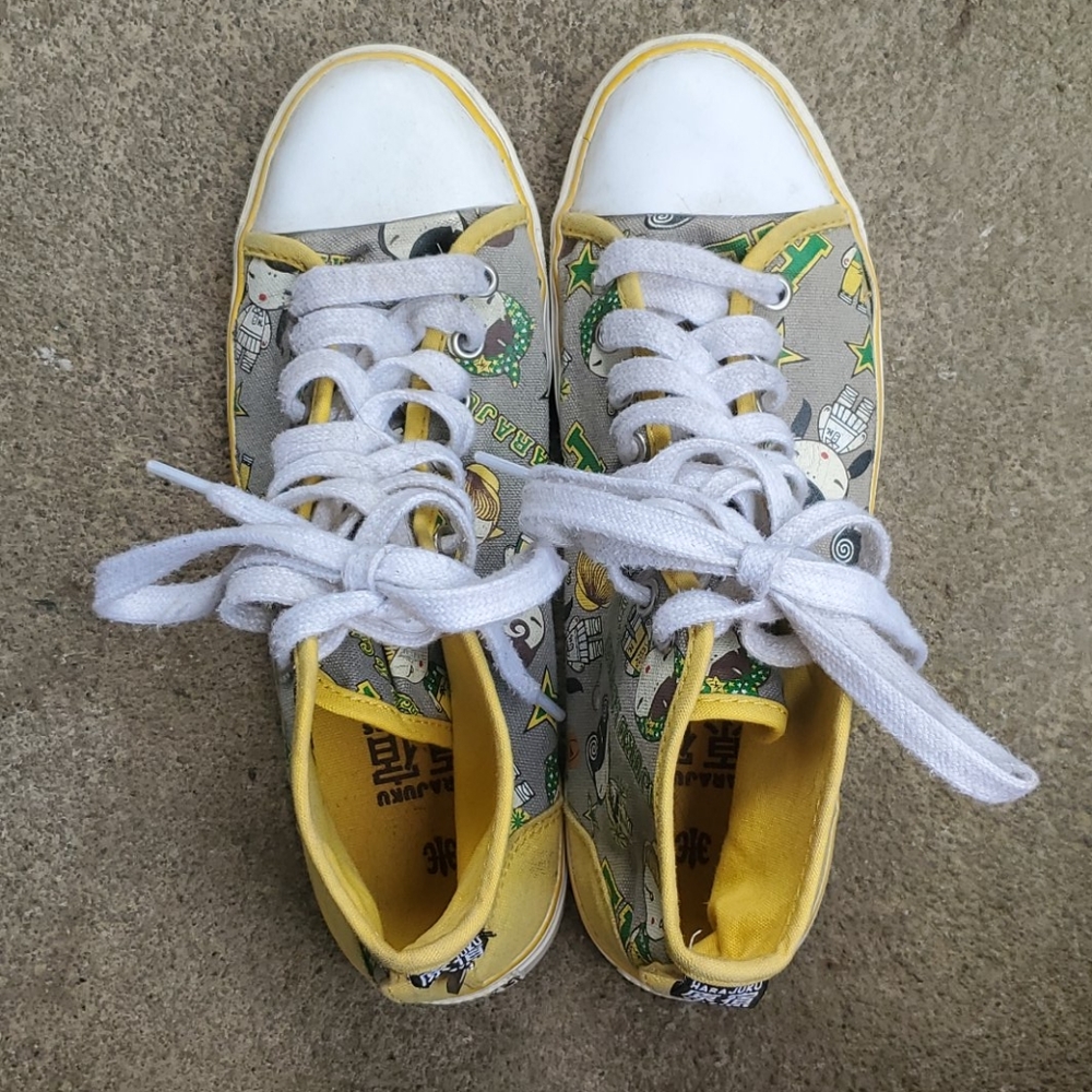 Vintage Yellow Harajuku Hightops